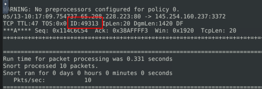 Network Configuration Screenshot