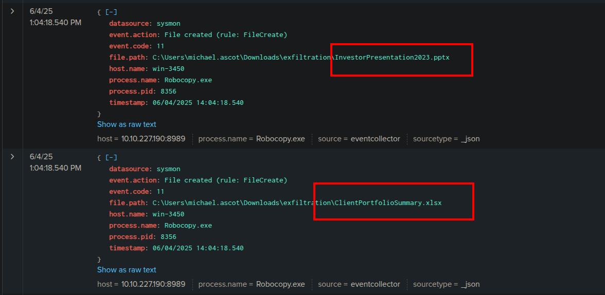 Splunk AD Server Logs Screenshot 0